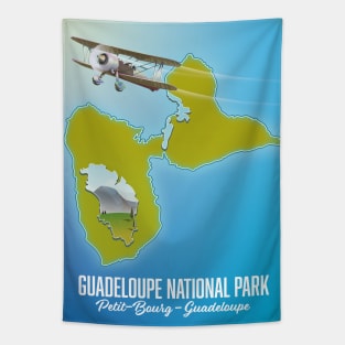 Guadeloupe National Park map Tapestry