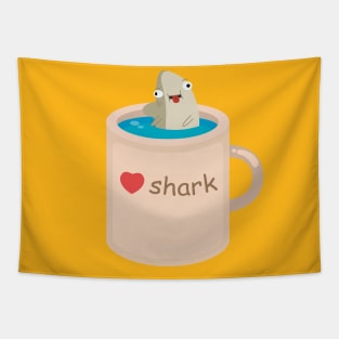 Funny shark Tapestry