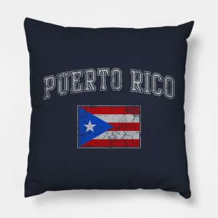 Vintage Puerto Rico Flag Puerto Rican Pillow