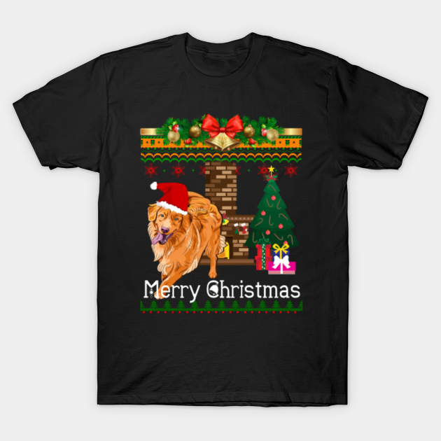 ugly christmas sweater golden retriever