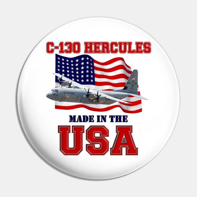 C-130 Hercules Made in the USA Pin by MilMerchant