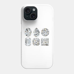 Engagement Ring Stones Phone Case