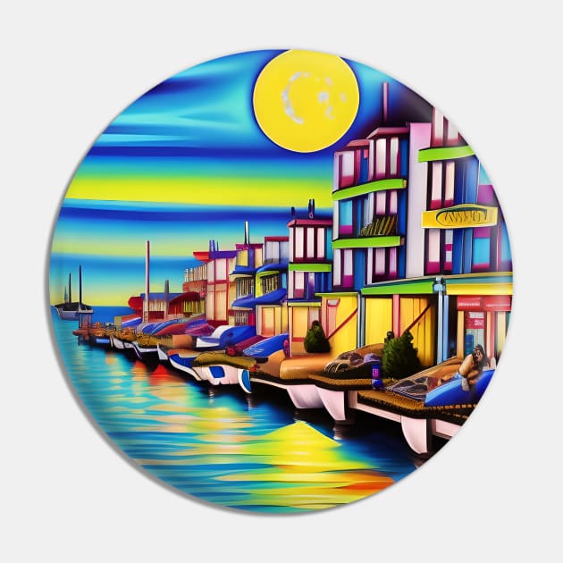 Beautiful Harbour Pin by Sanzida Design