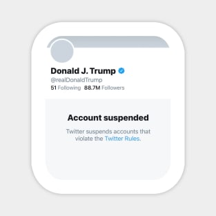 Funny Trump suspension Magnet