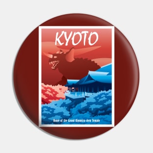 Kyoto Travel Poster Pin