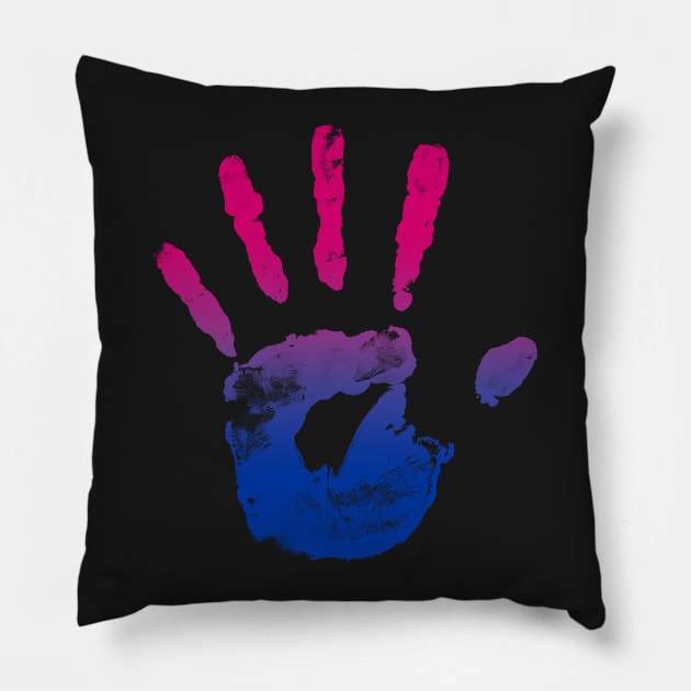 Bi Handprint Pillow by Ryot