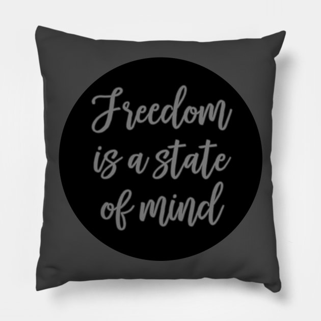 deep quotes freedom sticker mind Pillow by untagged_shop