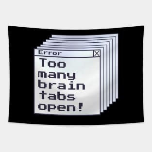 Funny ADHD error message. ADHD awareness gift. Tapestry