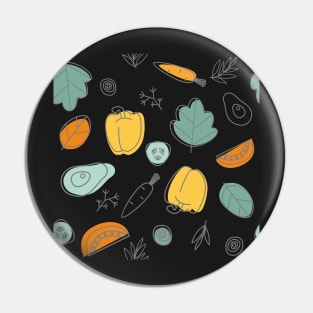 Vegetable pattern Pin