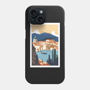 Dubrovnik Croatia Illustration Drawing Phone Case