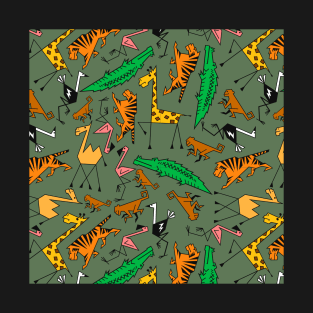 Jungle animal kids pattern T-Shirt