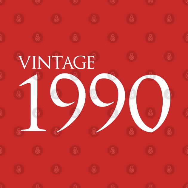 Vintage 1990 by GlossyArtTees