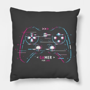 Gamer Life - Glitched Control Pad Pillow