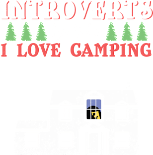 Funny Introvert Humor Camping Hiking Adult Gift Magnet