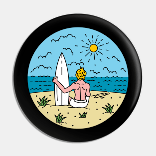 Surfer"s Paradise Pin