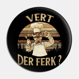 Swedish Chef VINTAGE Pin