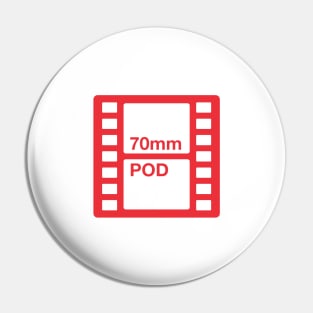 70mm Red Logo Pin