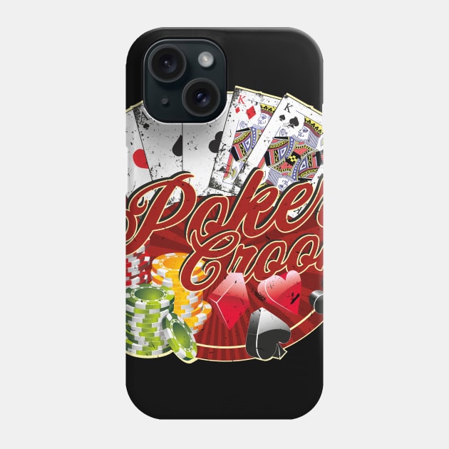 Poker Crook Full House Phone Case by RockabillyM