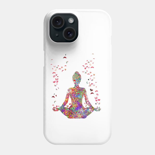 Mind and psychology, Rorschach, yoga Phone Case by RosaliArt