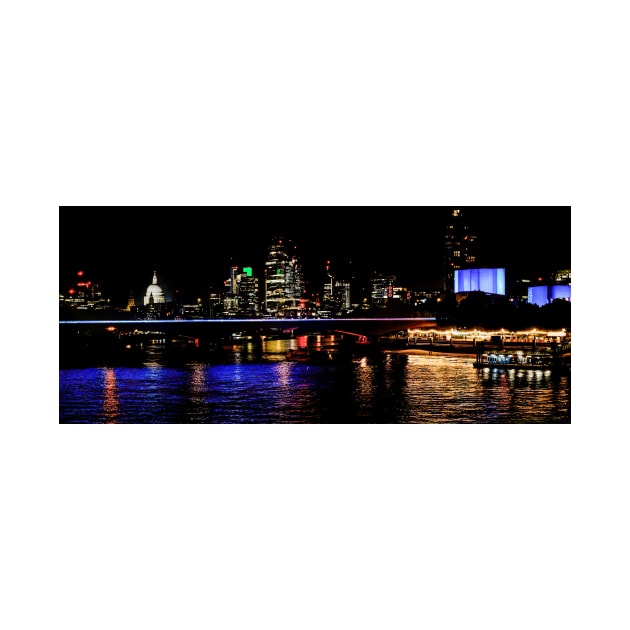 London City Panorama at Night by GrahamPrentice