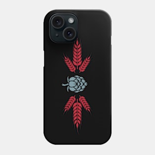 Beer Hops and Malt (Red and Blue) Phone Case