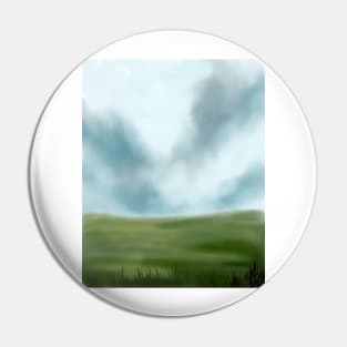 Simpe Abstract Landscape Illustration Pin