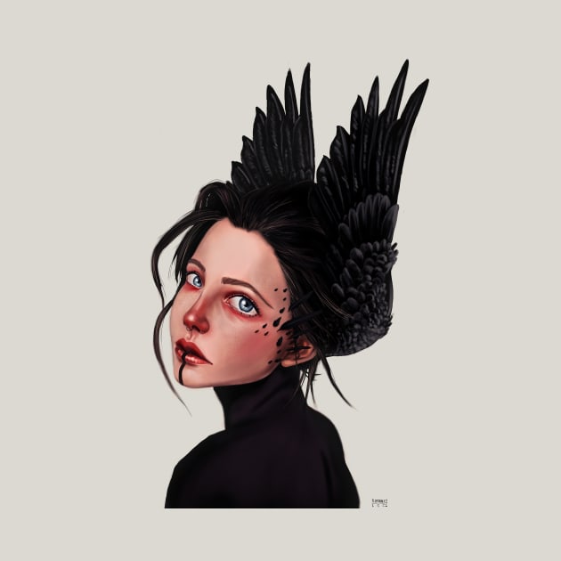 Raven girl by Bertoni_Lee