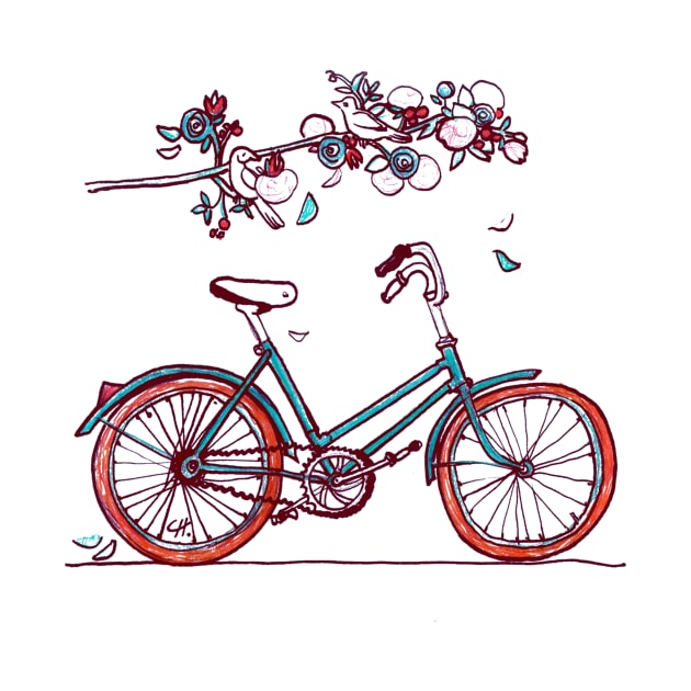 Spring bike by nataly sova