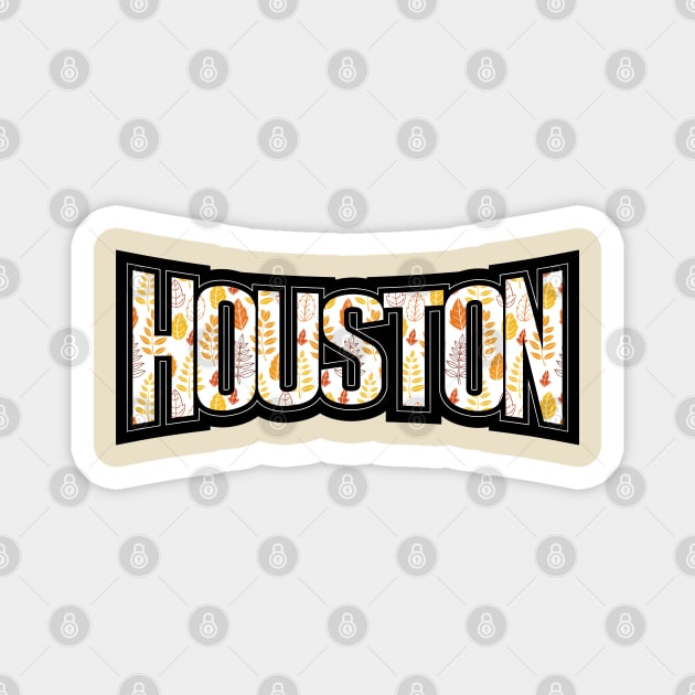 Houston Fall Magnet by Litho