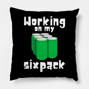 Working On My Sixpack Pillow