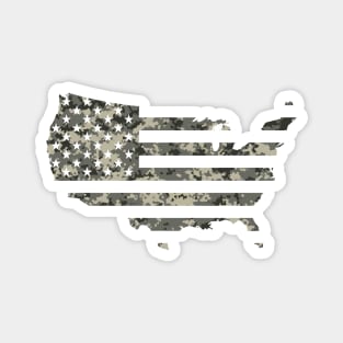 USA Flag - Urban Camo Magnet