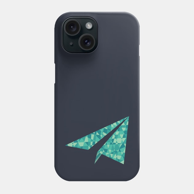 Geometric Minimal LowPoly Art Airplane Phone Case by ElusiveIntro