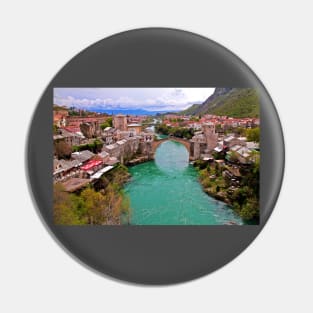 Mostar. View from the top of the Minaret. Pin