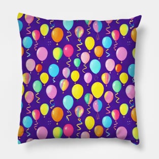 Birthday Balloon Pattern Pillow