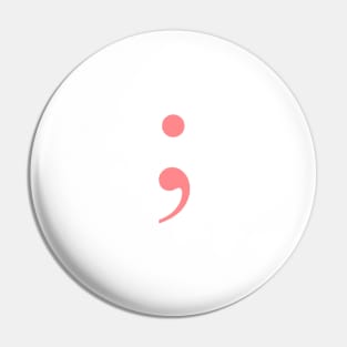 Semicolon Pin