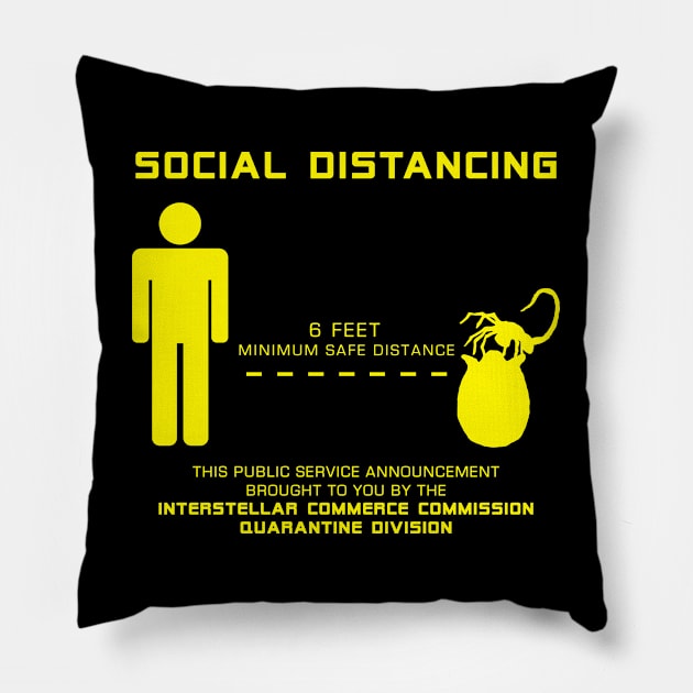 Social Distancing Hugger - yellow Pillow by CCDesign