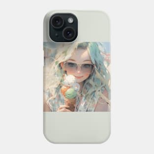 Hot summer girl watercolor Phone Case