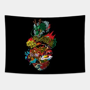 Dragon ramen Tapestry