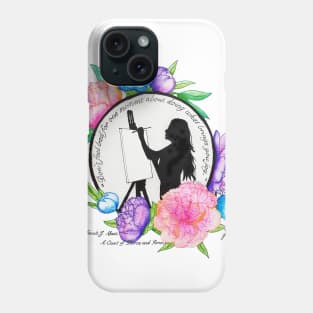 Floral Artist Quote Phone Case