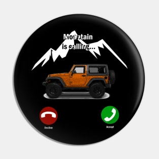 Mountain is calling 4x4 lifestyle Pin