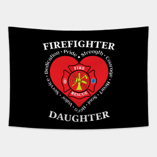 Firefighter Daughter Fire Rescue Daughter Tapestry