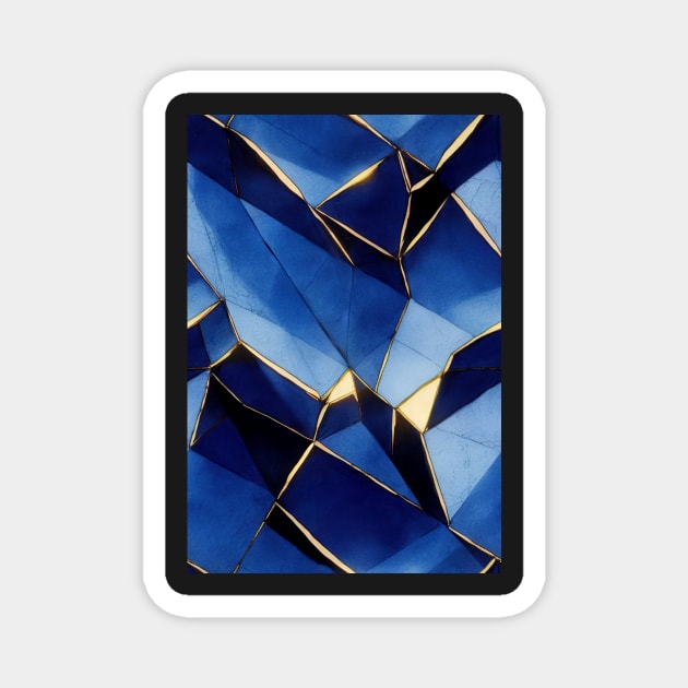 Jewel Pattern - Blue Sapphire, for a bit of luxury in your life! #5 Magnet by Endless-Designs