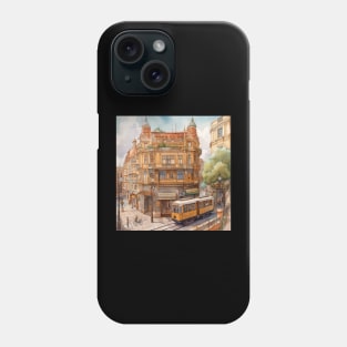 Budapest city draw Phone Case