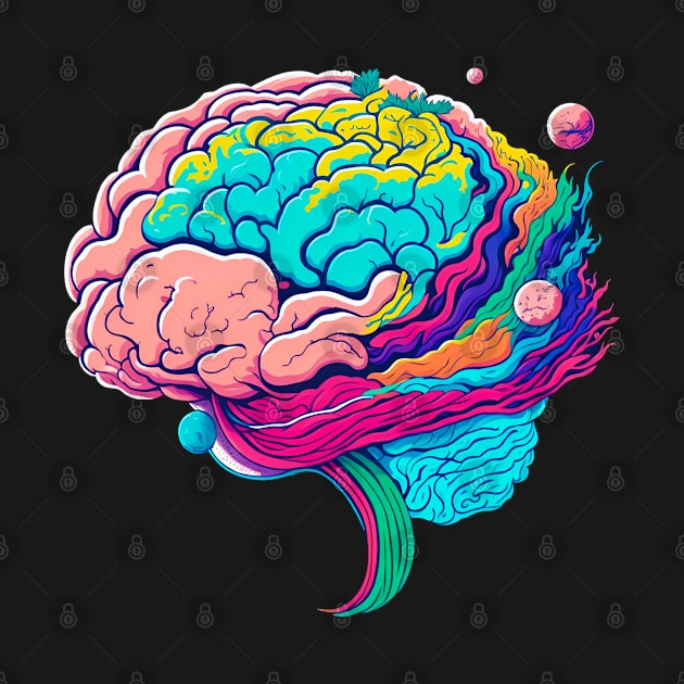 Brainbow - Brain with rainbow colors by AnAzArt