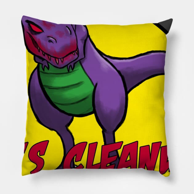 Cleanup Time Pillow by Dynamite Hour