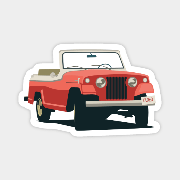 Jeepster Commando Magnet by TheArchitectsGarage