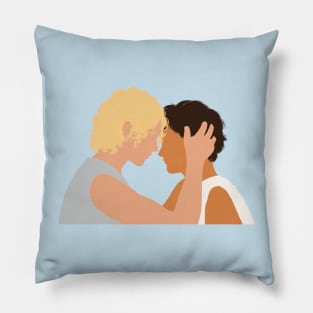 Achilles and patroclus fan art drawing Pillow