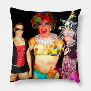 Three characters of joy Pillow