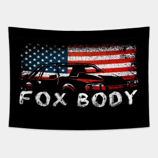 Mustang Foxbody American Fox body stang Muscle classic Car 5.0L Tapestry