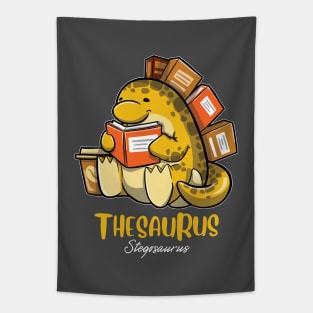 Thesaurus - Stegosaurus Reading Books Tapestry